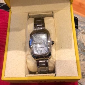 Invicta silver watch mother of pearl face